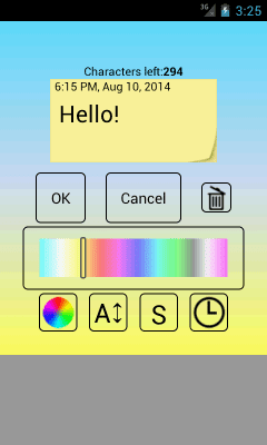Screenshot of the application TimeSticker - #3