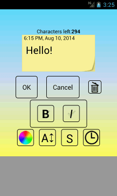 Screenshot of the application TimeSticker - #5
