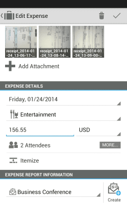 Screenshot of the application SAP Cloud for Travel & Expense - #3