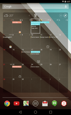 Screenshot of the application SolCalendar - Calendar / To do - #13