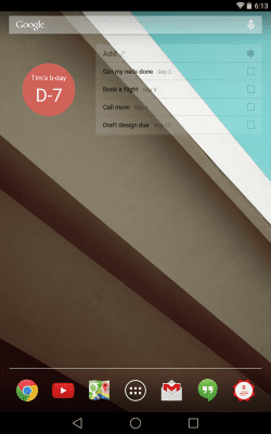 Screenshot of the application SolCalendar - Calendar / To do - #14