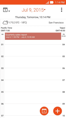 Screenshot of the application ASUS Calendar - #6