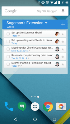 Screenshot of the application Wunderlist: to-do lists - #6