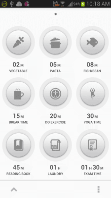 Screenshot of the application Wonder Timer - #1