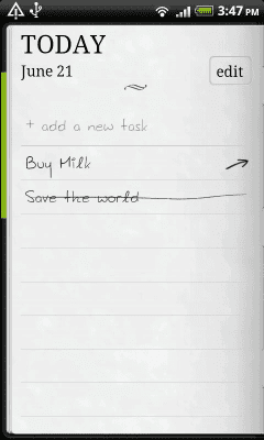 Screenshot of the application Do it (Tomorrow) - #3