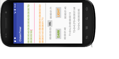 Screenshot of the application CistaroTimer - #4