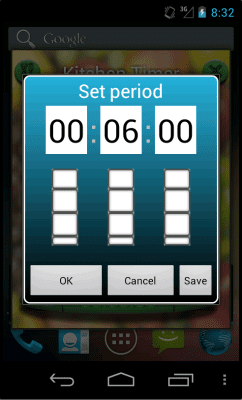 Screenshot of the application Kitchen timer - #2