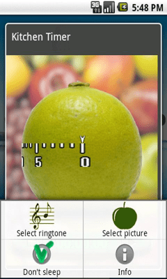 Screenshot of the application Kitchen timer - #7
