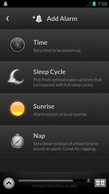 Screenshot of the application doubleTwist Alarm Clock Trial - #3