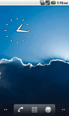 Screenshot of the application Analog Clock - #3