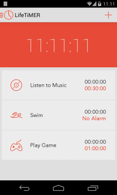 Screenshot of the application LifetiMER - #1