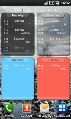 Screenshot of the application TimeTable Lite - #3