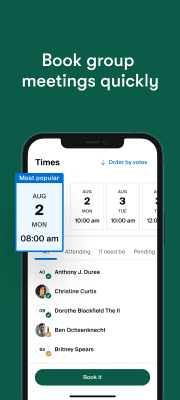 Screenshot of the application Doodle - scheduling meetings - #3