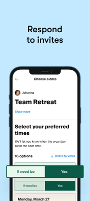 Screenshot of the application Doodle - scheduling meetings - #5