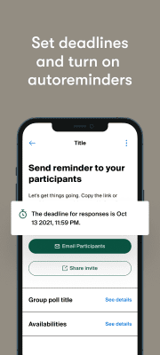 Screenshot of the application Doodle - scheduling meetings - #7