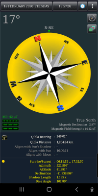 Screenshot of the application Sun & Moon Calendar - #3