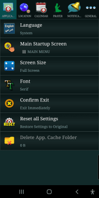 Screenshot of the application Sun & Moon Calendar - #10