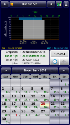 Screenshot of the application Sun & Moon Calendar - #14