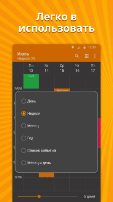 Screenshot of the application A simple calendar - #2