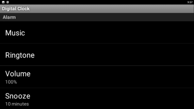 Screenshot of the application Digital Clock - #3