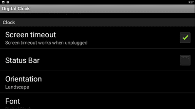 Screenshot of the application Digital Clock - #4