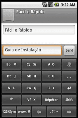 Screenshot of the application Phonic Keyboard Portuguese - #1