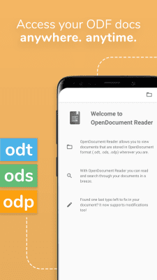 Screenshot of the application OpenDocument Reader - #1