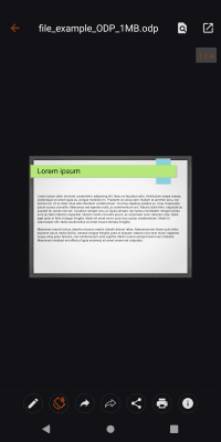 Screenshot of the application Open Office Viewer - #6