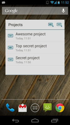 Screenshot of the application Draft - #5