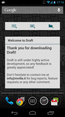 Screenshot of the application Draft - #6