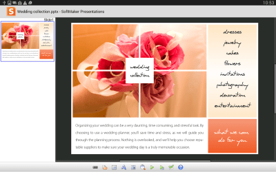 Screenshot of the application FREE Office: Presentations - #3