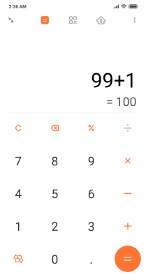 Screenshot of the application Mi Calculator - #1