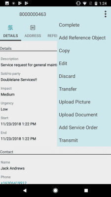 Screenshot of the application SAP CRM Service Manager - #2