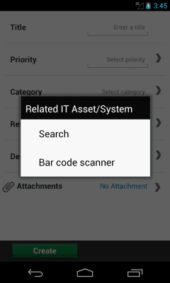 Screenshot of the application SAP IT Incident Management - #5
