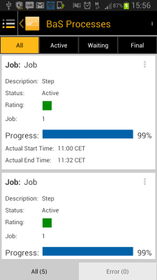 Screenshot of the application SAP Job Progress Monitor - #5