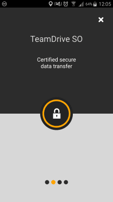 Screenshot of the application TeamDrive SecureOffice - #1
