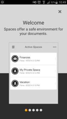 Screenshot of the application TeamDrive SecureOffice - #2