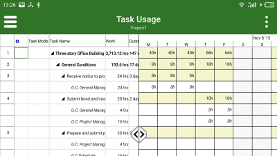 Screenshot of the application gProjectViewer - #7