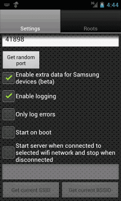 Screenshot of the application DLNA Server - #3