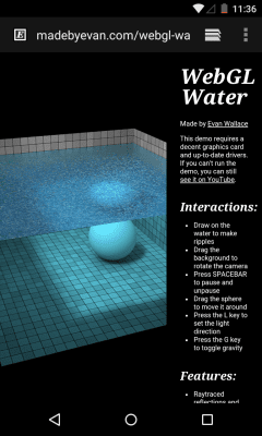 Screenshot of the application Android System WebView - #3