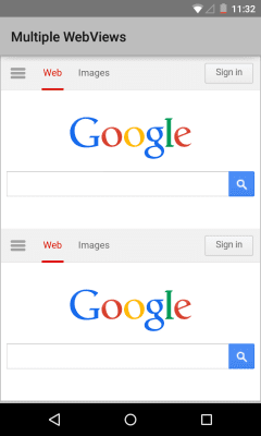 Screenshot of the application Android System WebView - #4