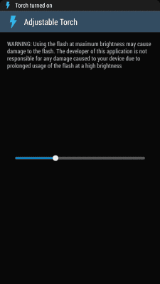 Screenshot of the application Adjustable Torch [ROOT] - #1