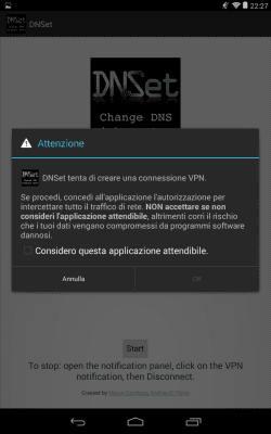 Screenshot of the application DNSet - #5