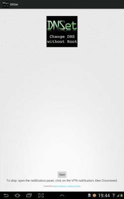 Screenshot of the application DNSet - #7