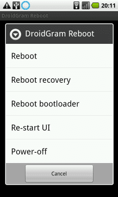 Screenshot of the application Fast Reboot (no ads) - #3