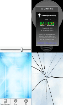 Screenshot of the application Flashlight Gallery - #1