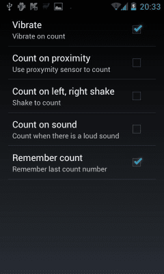 Screenshot of the application A Counter - #3