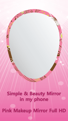 Screenshot of the application Pink Makeup Mirror Full HD - #1