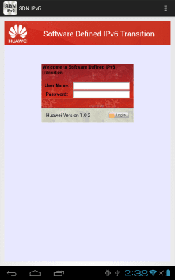 Screenshot of the application SDNIPv6 - #1