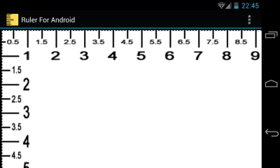 Screenshot of the application Android ruler - #1